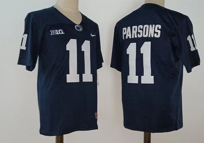 Men Penn State Natty Lions #11 Parsons Blue Nike 2025 NCAA Jersey